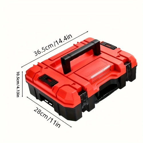 1pc Multi Functional Tool Box with Durable Compartment Storage  Suitable for Electricians Carpenters Stacking Storage Boxes