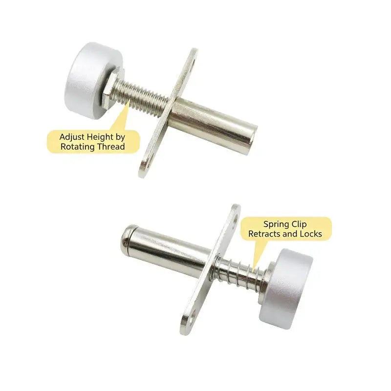 360 Degree Rotation Heavy-Duty Mounting Hardware 1 Set Adjustable Silent for Cabinet Door Installation Home Use