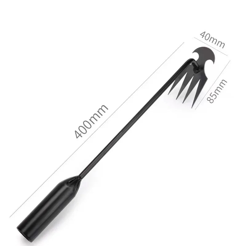 4 Teeths - Multifunctional Hand Weeder for Garden - Durable & Portable Garden Weeding Tool for Vegetable Gardening & Farm Planti