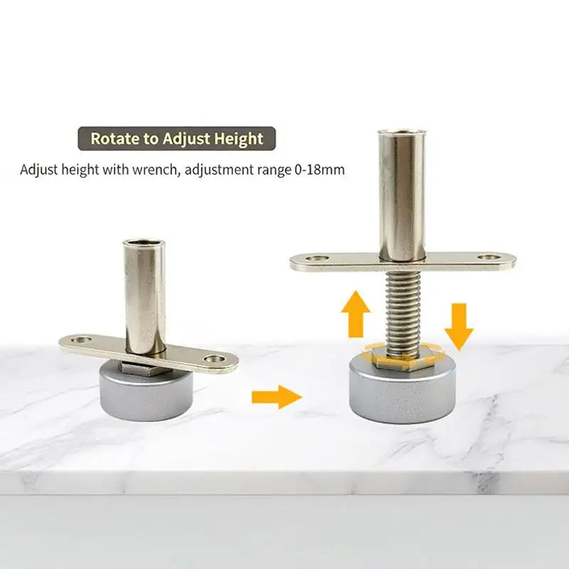 360 Degree Rotation Heavy-Duty Mounting Hardware 1 Set Adjustable Silent for Cabinet Door Installation Home Use