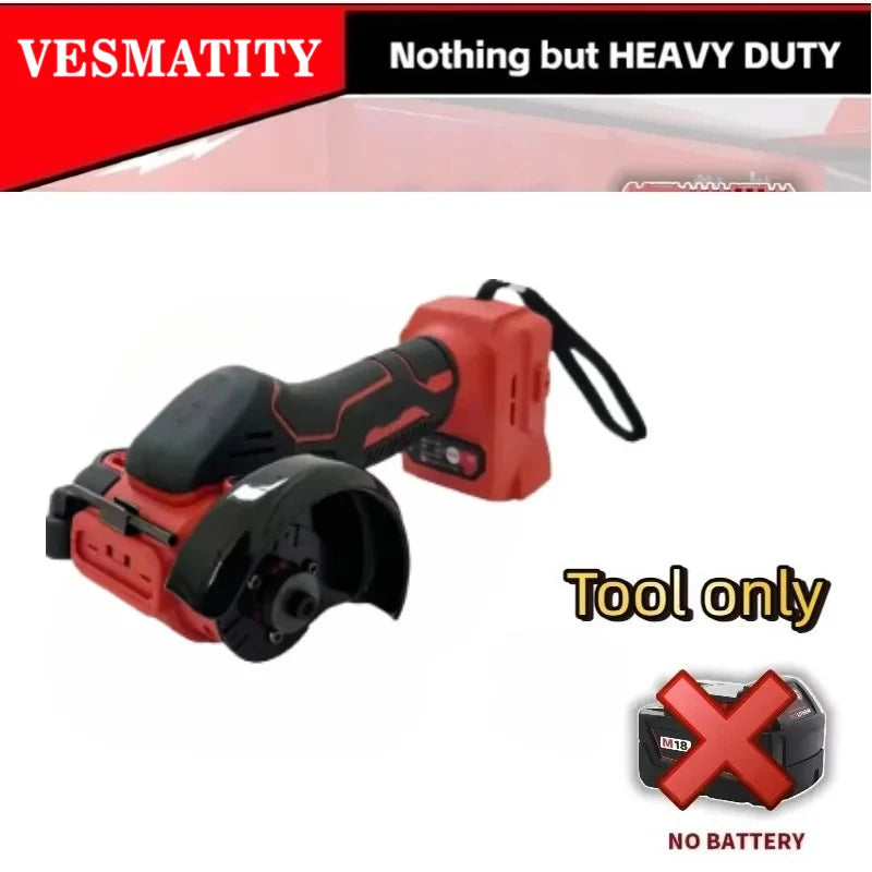Power Tools Angle Grinder 3Inch Mini Cordless Grinding Polishing Machine Electric Diamond Cutting Grinder Fit Milwaukee Battery