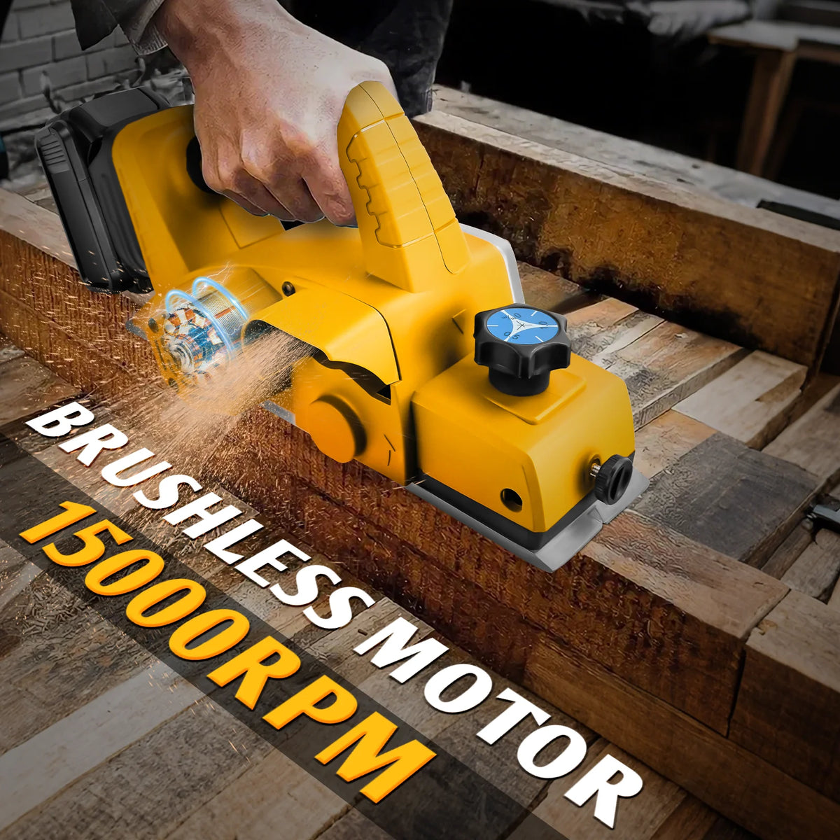 Woodworking Electric Planer High Power Electric Router trimmer Wood Milling Engraving Slotting Power Tools For DeWALT Battery