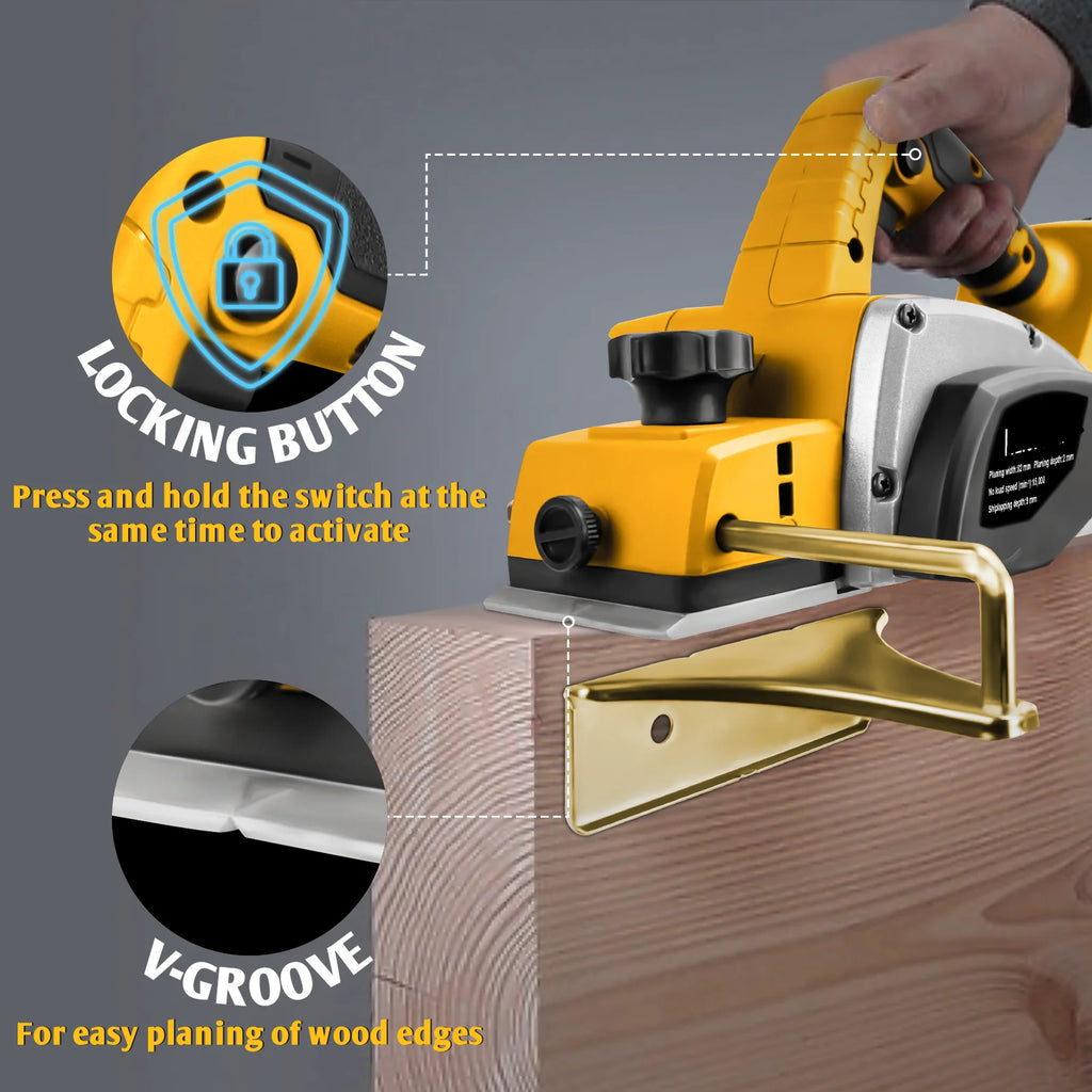 Woodworking Electric Planer High Power Electric Router trimmer Wood Milling Engraving Slotting Power Tools For DeWALT Battery