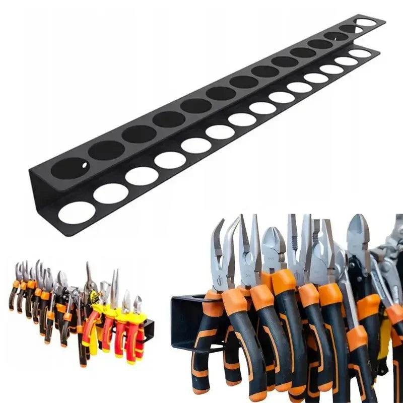 Wall Mounted Heavy Duty Hardware Storage Rack, Screwdriver Pliers Screw Tool Organizer Storage Box for Garage Workshop